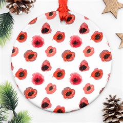 Poppies Ornament (round) by scharamo