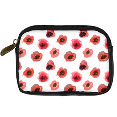 Poppies Digital Camera Leather Case by scharamo