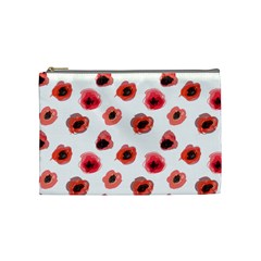 Poppies Cosmetic Bag (medium) by scharamo