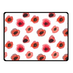 Poppies Fleece Blanket (small) by scharamo