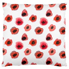 Poppies Large Cushion Case (two Sides) by scharamo