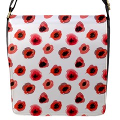 Poppies Flap Closure Messenger Bag (s) by scharamo