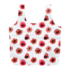 Poppies Full Print Recycle Bag (l) by scharamo