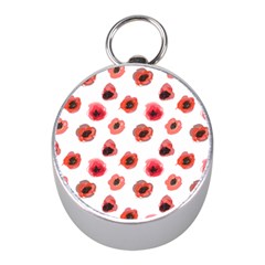 Poppies Mini Silver Compasses by scharamo