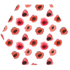 Poppies Wooden Puzzle Hexagon