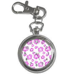 Pink flower Key Chain Watches