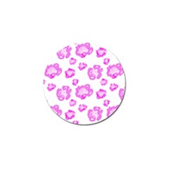 Pink flower Golf Ball Marker