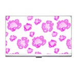 Pink flower Business Card Holder Front