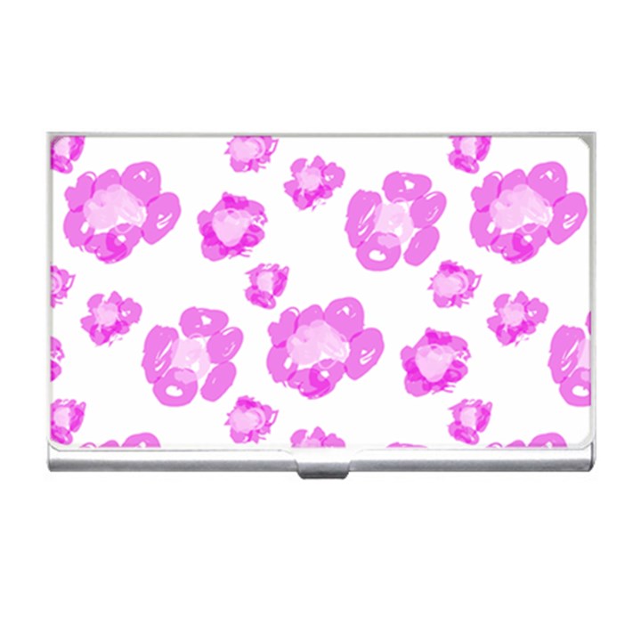 Pink flower Business Card Holder