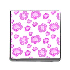 Pink Flower Memory Card Reader (square 5 Slot) by scharamo