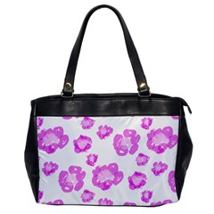 Pink flower Oversize Office Handbag