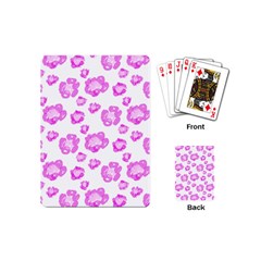 Pink flower Playing Cards Single Design (Mini)