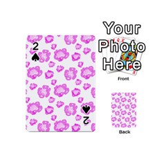 Pink flower Playing Cards 54 Designs (Mini)