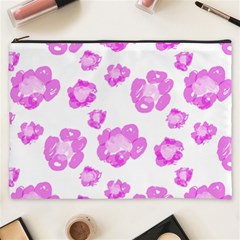 Pink flower Cosmetic Bag (XXXL)