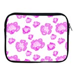 Pink flower Apple iPad 2/3/4 Zipper Cases Front