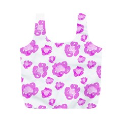 Pink flower Full Print Recycle Bag (M)