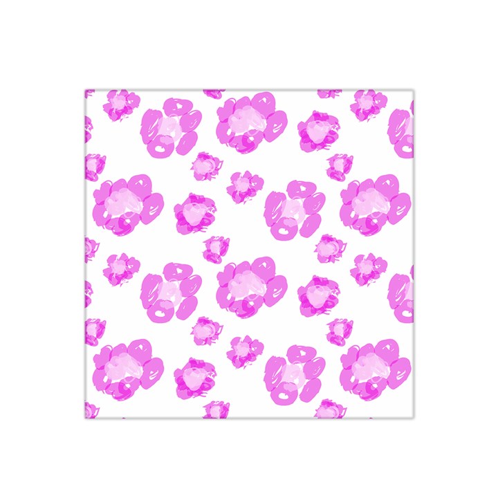 Pink flower Satin Bandana Scarf