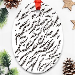 Zebra Ornament (oval) by scharamo