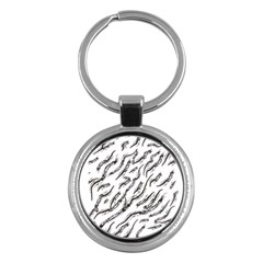 Zebra Key Chain (round) by scharamo