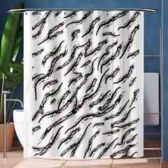 Zebra Shower Curtain 60  X 72  (medium)  by scharamo