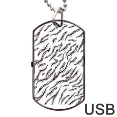 Zebra Dog Tag Usb Flash (two Sides) by scharamo