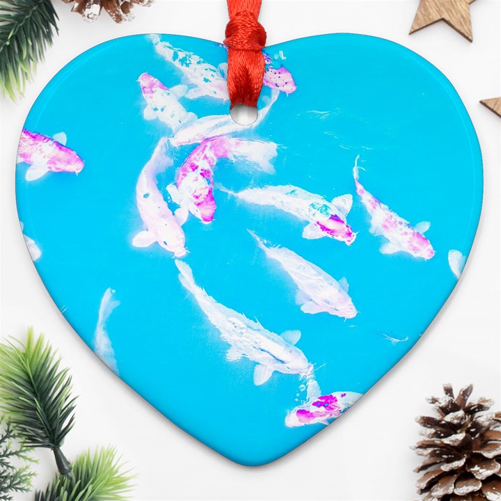 Koi Carp Scape Ornament (Heart)