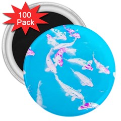 Koi Carp Scape 3  Magnets (100 Pack) by essentialimage