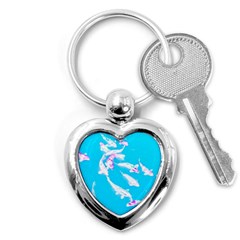 Koi Carp Scape Key Chain (heart) by essentialimage