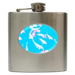 Koi Carp Scape Hip Flask (6 Oz) by essentialimage