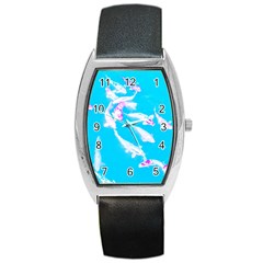 Koi Carp Scape Barrel Style Metal Watch by essentialimage