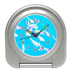 Koi Carp Scape Travel Alarm Clock by essentialimage