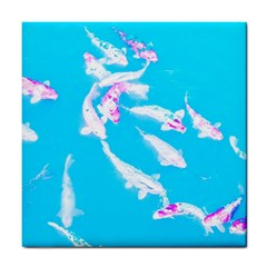 Koi Carp Scape Tile Coaster by essentialimage