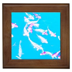 Koi Carp Scape Framed Tile by essentialimage