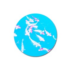 Koi Carp Scape Magnet 3  (round) by essentialimage