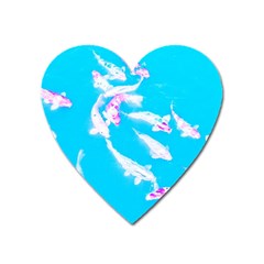 Koi Carp Scape Heart Magnet by essentialimage