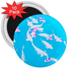 Koi Carp Scape 3  Magnets (10 Pack)  by essentialimage