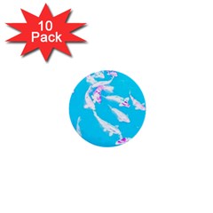 Koi Carp Scape 1  Mini Buttons (10 Pack)  by essentialimage