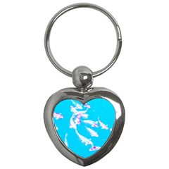 Koi Carp Scape Key Chain (heart) by essentialimage