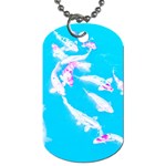 Koi Carp Scape Dog Tag (Two Sides) Back