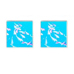 Koi Carp Scape Cufflinks (square) by essentialimage