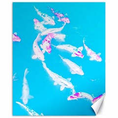 Koi Carp Scape Canvas 16  X 20  by essentialimage