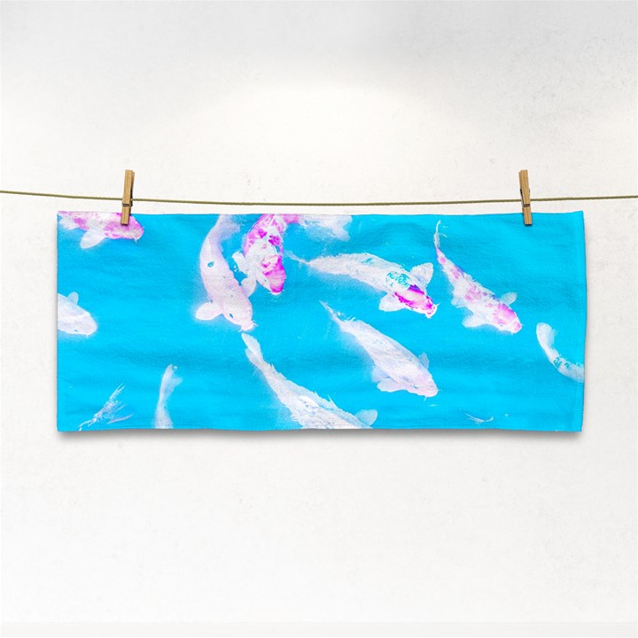 Koi Carp Scape Hand Towel