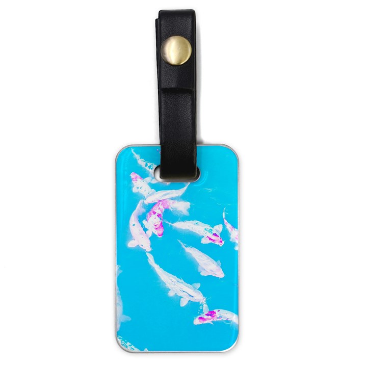 Koi Carp Scape Luggage Tag (one side)