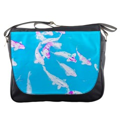 Koi Carp Scape Messenger Bag by essentialimage