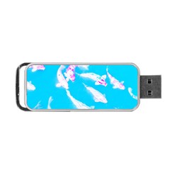 Koi Carp Scape Portable Usb Flash (one Side) by essentialimage