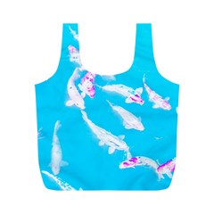 Koi Carp Scape Full Print Recycle Bag (m) by essentialimage