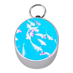 Koi Carp Scape Mini Silver Compasses by essentialimage