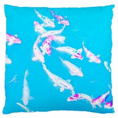 Koi Carp Scape Standard Flano Cushion Case (one Side) by essentialimage