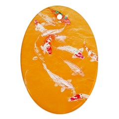 Koi Carp Scape Ornament (oval) by essentialimage