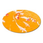 Koi Carp Scape Oval Magnet Front